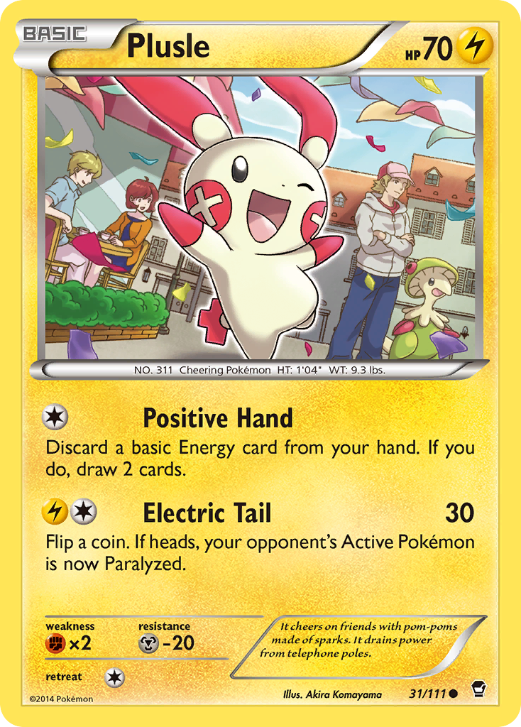 Plusle (31/111) [XY: Furious Fists] | Shuffle n Cut Hobbies & Games
