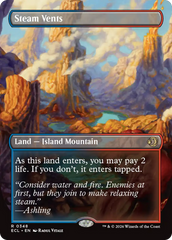 Steam Vents (Borderless) [Lorwyn Eclipsed] | Shuffle n Cut Hobbies & Games