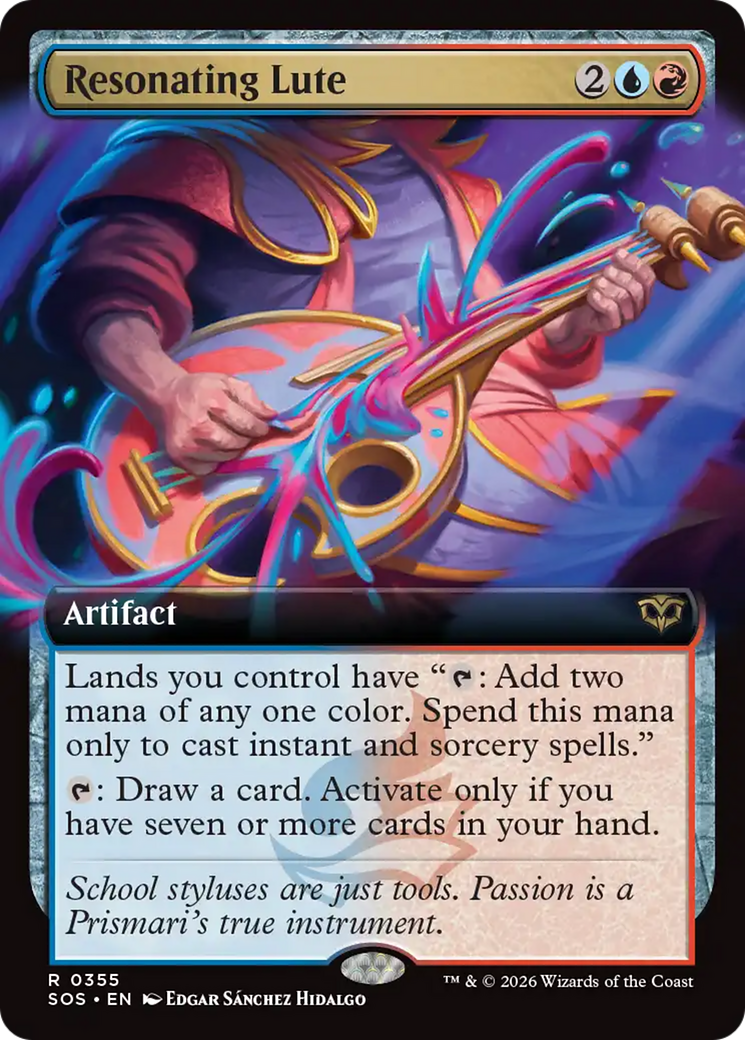 Resonating Lute (Extended Art) [Secrets of Strixhaven] | Shuffle n Cut Hobbies & Games