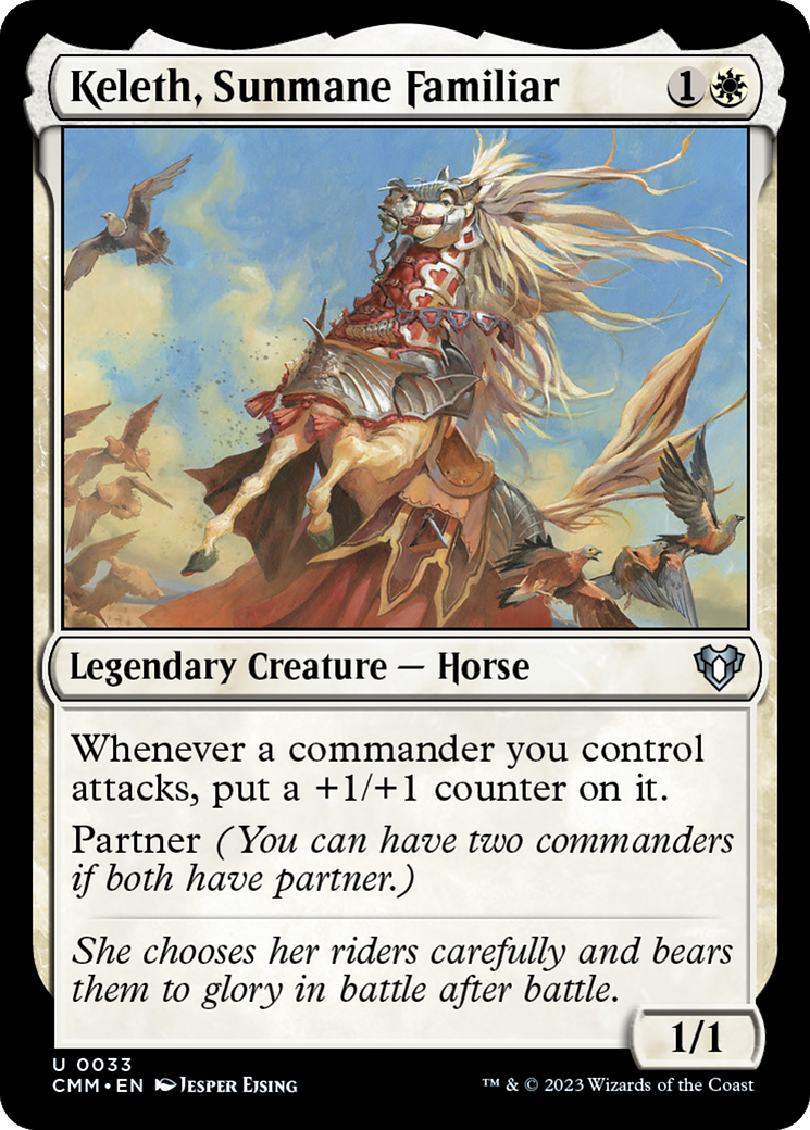 Keleth, Sunmane Familiar [Commander Masters] | Shuffle n Cut Hobbies & Games