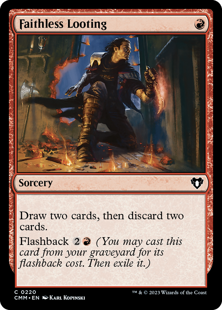 Faithless Looting [Commander Masters] | Shuffle n Cut Hobbies & Games