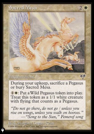Sacred Mesa [The List] | Shuffle n Cut Hobbies & Games