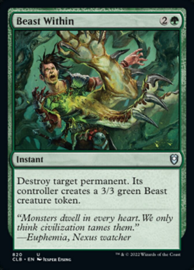 Beast Within [Commander Legends: Battle for Baldur's Gate] | Shuffle n Cut Hobbies & Games