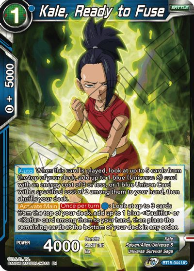 Kale, Ready to Fuse (BT15-044) [Saiyan Showdown] | Shuffle n Cut Hobbies & Games