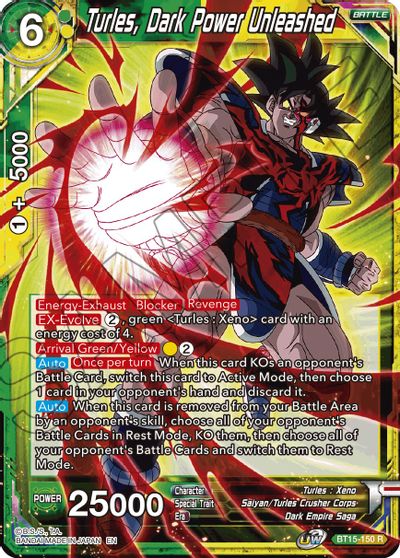 Turles, Dark Power Unleashed (BT15-150) [Saiyan Showdown] | Shuffle n Cut Hobbies & Games