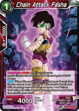 Chain Attack Fasha (Uncommon) (BT13-007) [Supreme Rivalry] | Shuffle n Cut Hobbies & Games