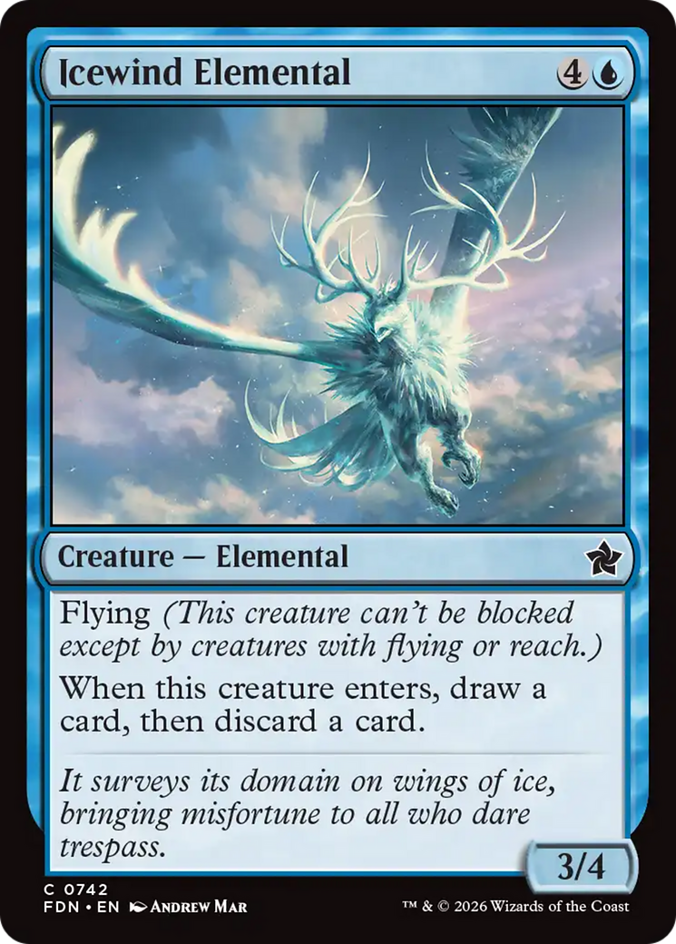 Icewind Elemental (0742) [Foundations] | Shuffle n Cut Hobbies & Games