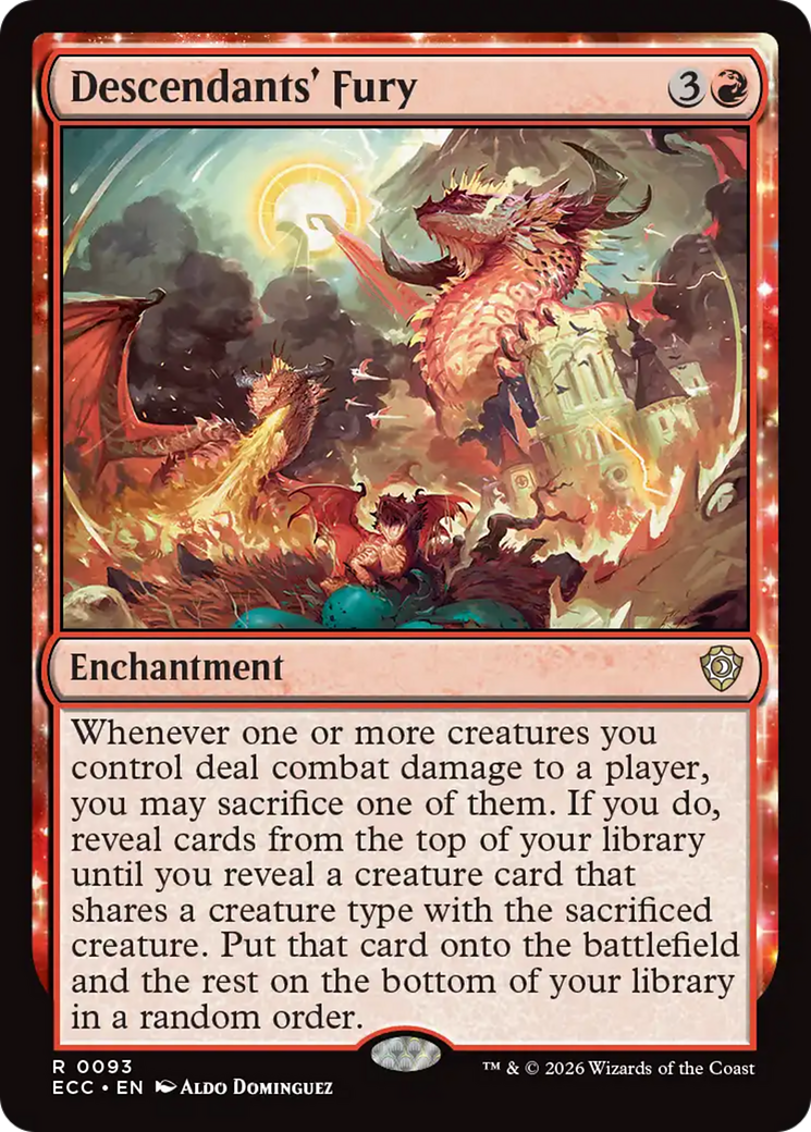 Descendants' Fury [Lorwyn Eclipsed Commander] | Shuffle n Cut Hobbies & Games