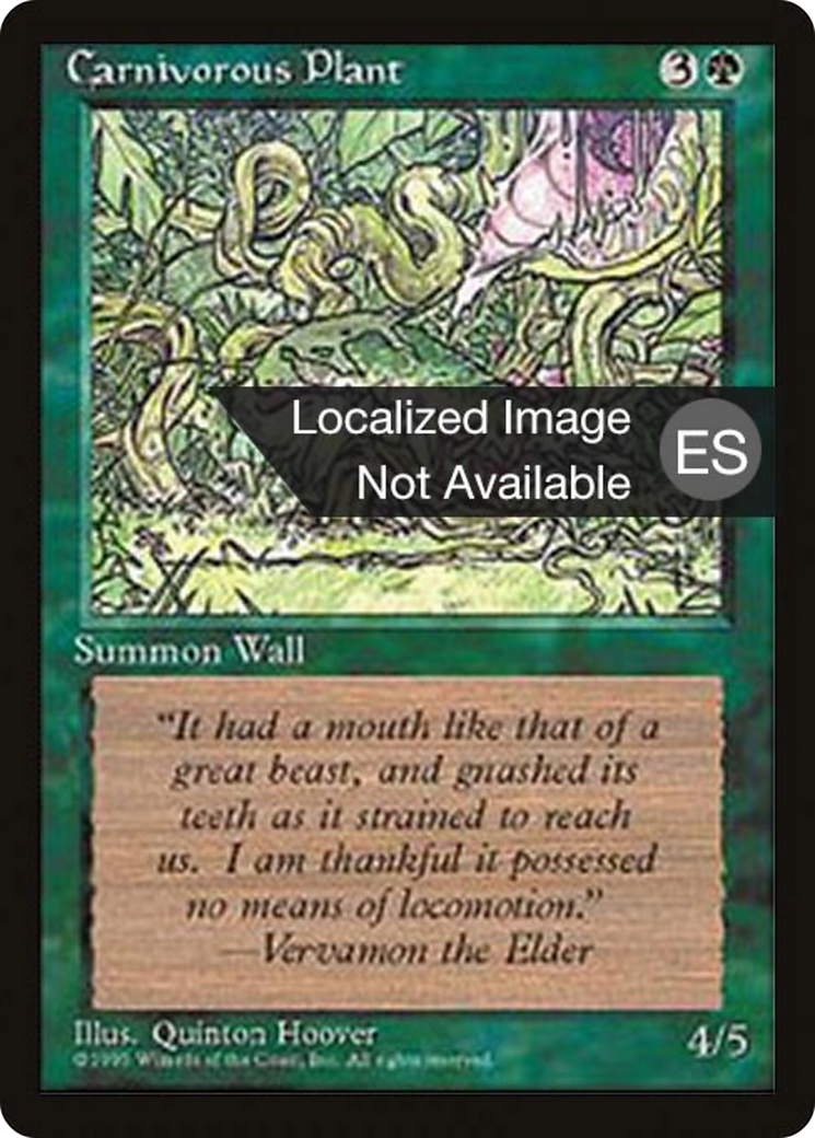 Carnivorous Plant [Fourth Edition Foreign Black Border] | Shuffle n Cut Hobbies & Games