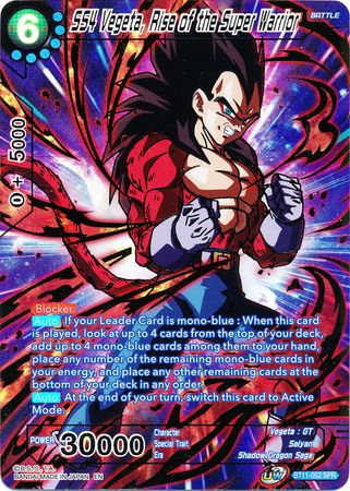 SS4 Vegeta, Rise of the Super Warrior (SPR) (BT11-052) [Vermilion Bloodline 2nd Edition] | Shuffle n Cut Hobbies & Games