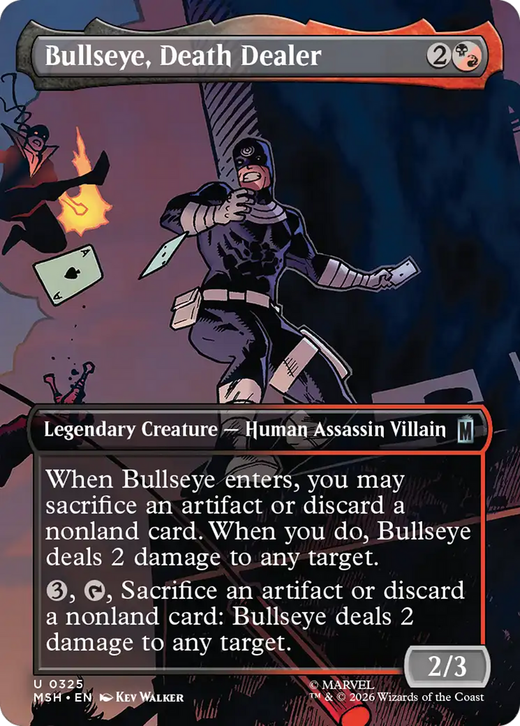 Bullseye, Death Dealer (Borderless) [Marvel Super Heroes] | Shuffle n Cut Hobbies & Games