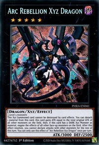 Arc Rebellion Xyz Dragon [PHRA-EN041] Secret Rare | Shuffle n Cut Hobbies & Games