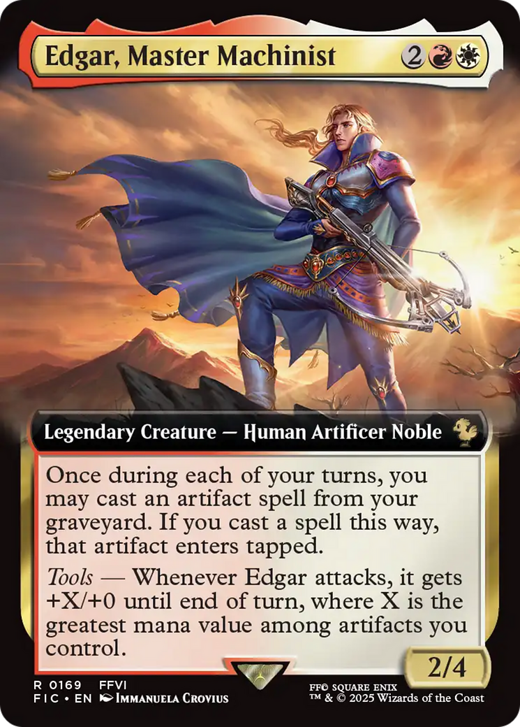 Edgar, Master Machinist (Extended Art) [FINAL FANTASY Commander] | Shuffle n Cut Hobbies & Games