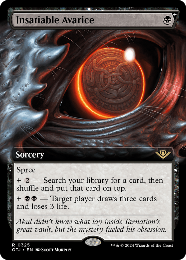 Insatiable Avarice (Extended Art) [Outlaws of Thunder Junction] | Shuffle n Cut Hobbies & Games