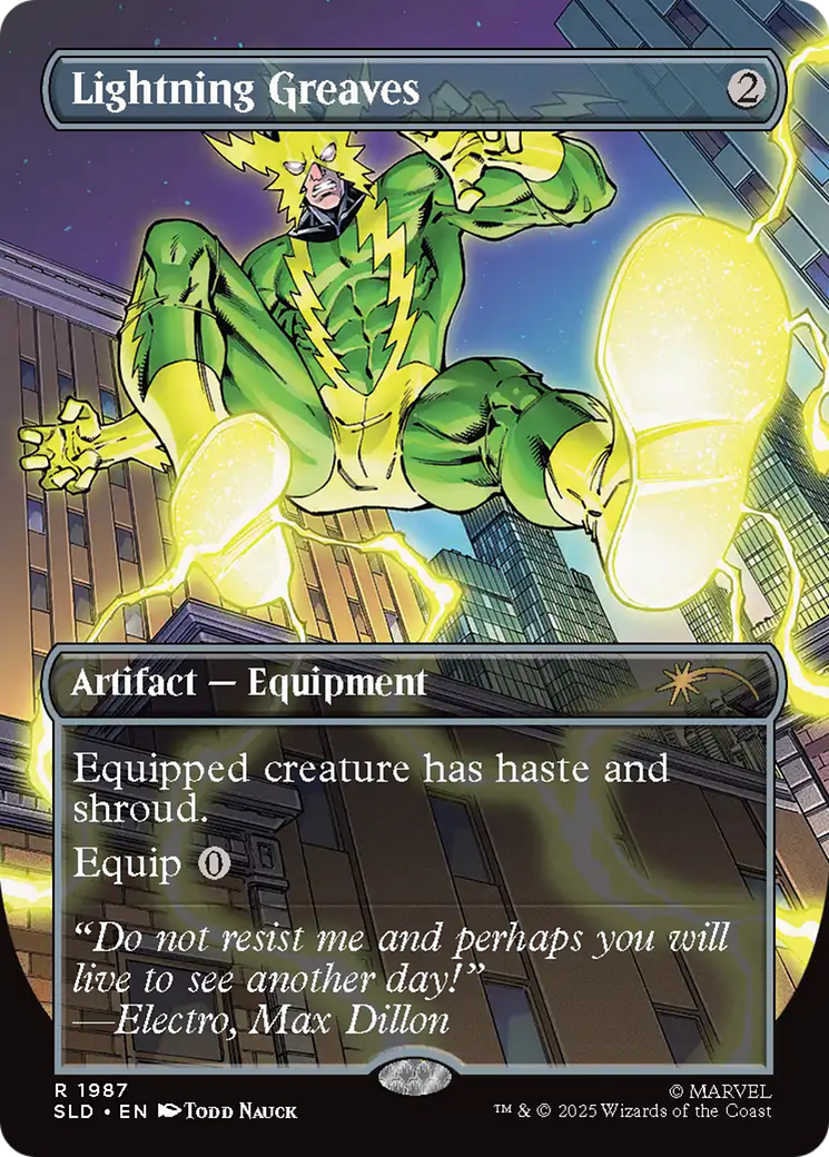 Lightning Greaves (1987) (Rainbow Foil) [Secret Lair Drop Series] | Shuffle n Cut Hobbies & Games