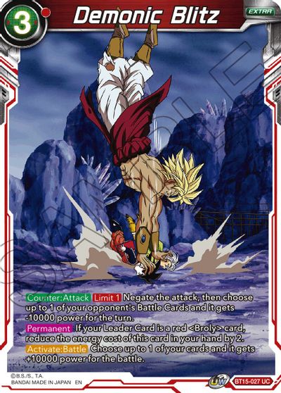Demonic Blitz (BT15-027) [Saiyan Showdown] | Shuffle n Cut Hobbies & Games