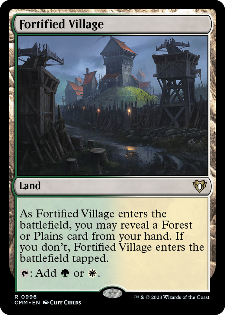 Fortified Village [Commander Masters] | Shuffle n Cut Hobbies & Games