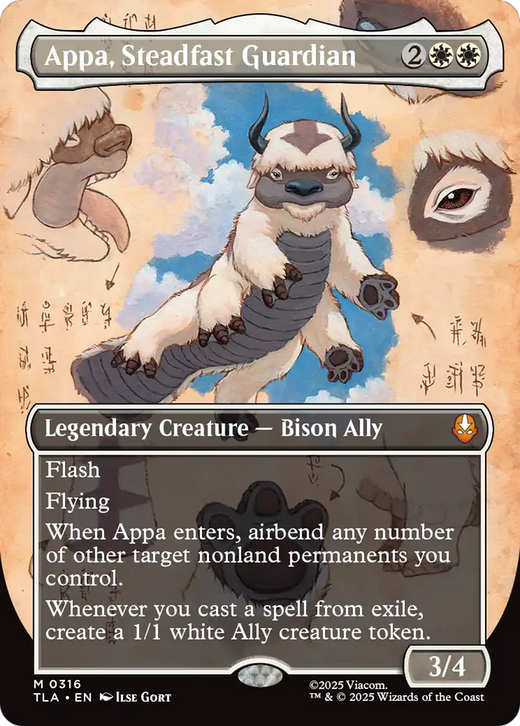 Appa, Steadfast Guardian (Borderless) [Avatar: The Last Airbender] | Shuffle n Cut Hobbies & Games