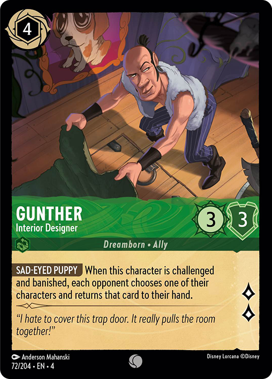 Gunther - Interior Designer (72/204) [Ursula's Return] | Shuffle n Cut Hobbies & Games