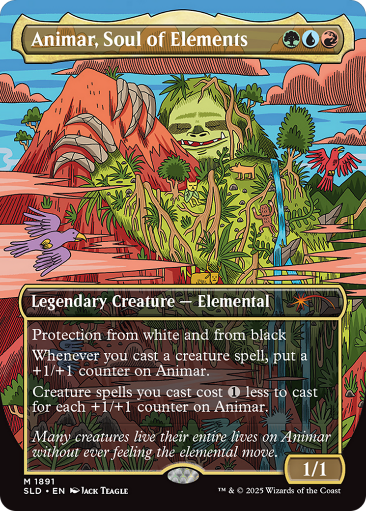 Animar, Soul of Elements (Rainbow Foil) [Secret Lair Drop Series] | Shuffle n Cut Hobbies & Games