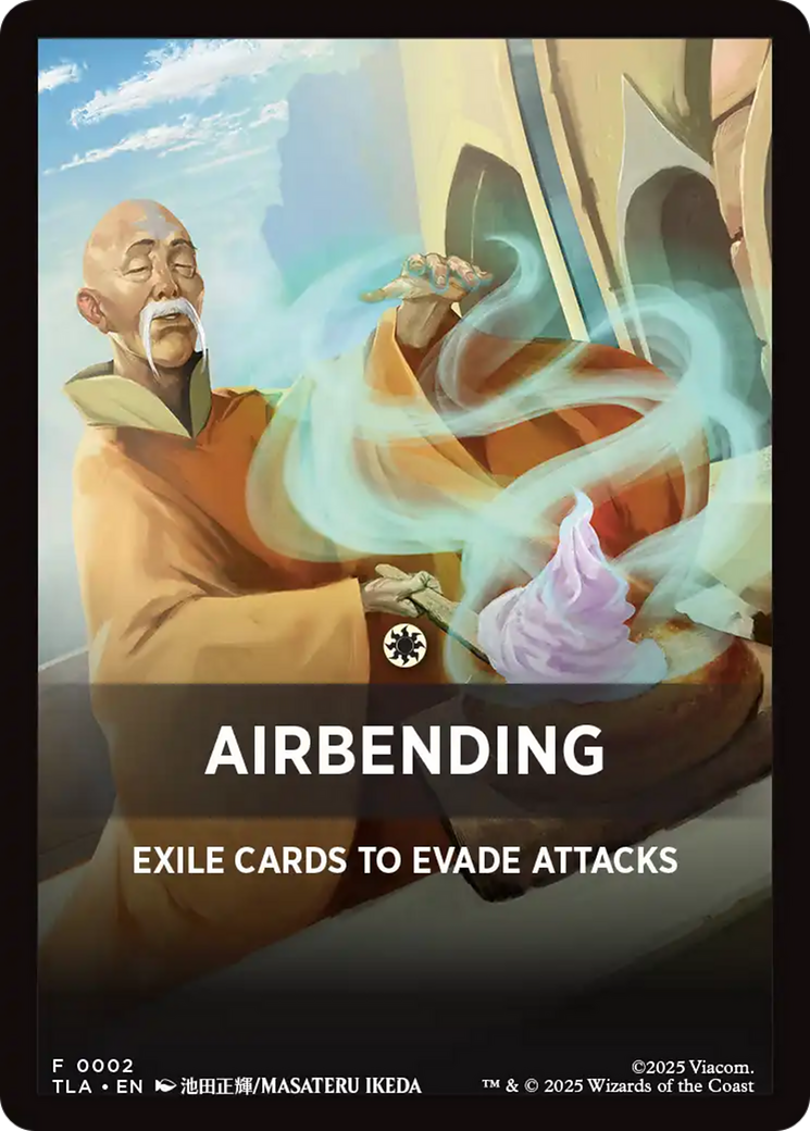 Airbending Theme Card [Avatar: The Last Airbender Tokens] | Shuffle n Cut Hobbies & Games