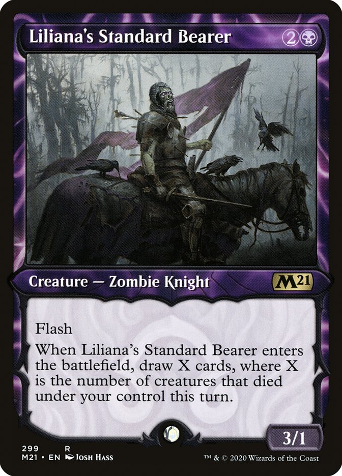 Liliana's Standard Bearer (Showcase) [Core Set 2021] | Shuffle n Cut Hobbies & Games