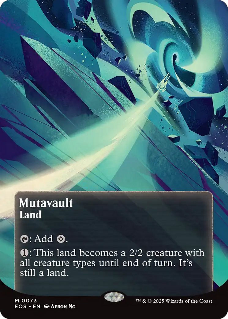 Mutavault (0073) (Borderless) [Edge of Eternities: Stellar Sights] | Shuffle n Cut Hobbies & Games