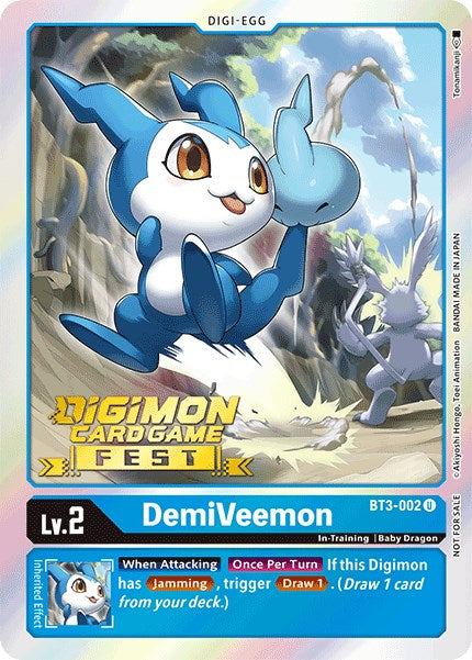 DemiVeemon [BT3-002] (Digimon Card Game Fest 2022) [Release Special Booster Promos] | Shuffle n Cut Hobbies & Games
