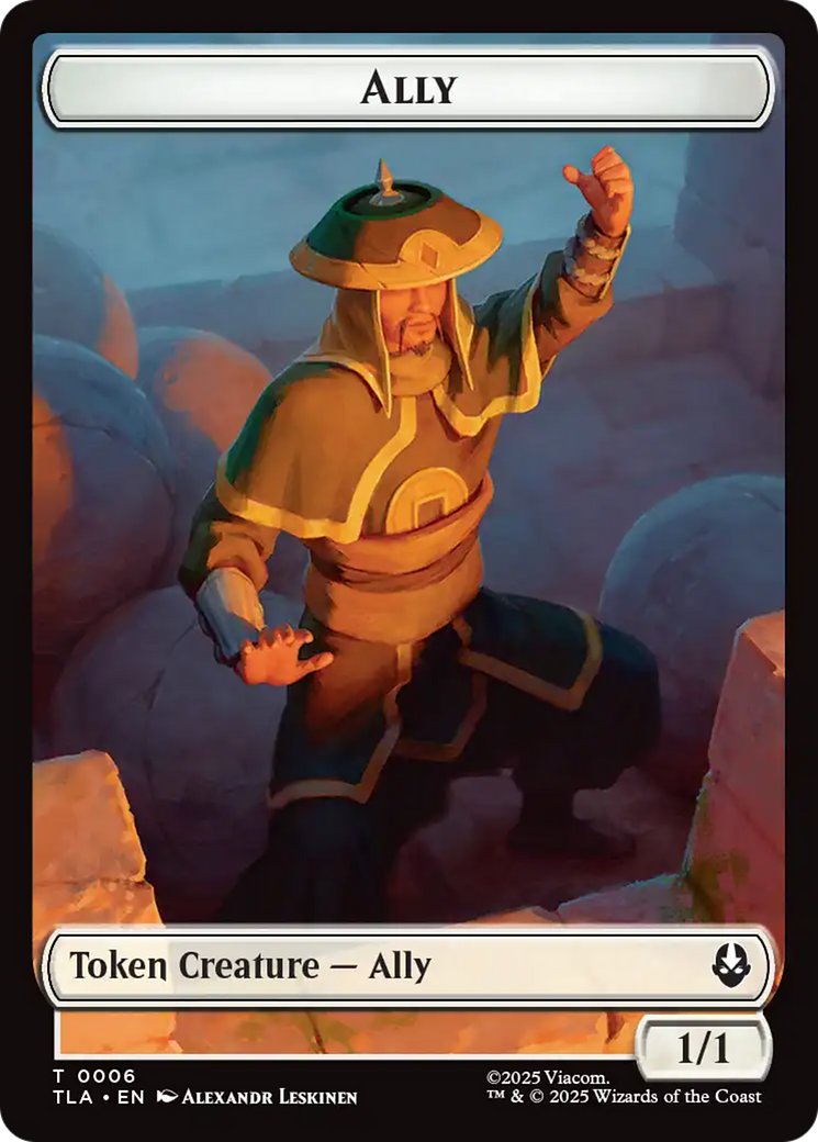 Ally (0006) // Soldier (0002) Double-Sided Token [Avatar: The Last Airbender Tokens] | Shuffle n Cut Hobbies & Games