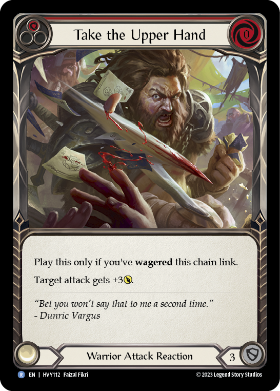 Take the Upper Hand (Red) [HVY112] (Heavy Hitters)  Rainbow Foil | Shuffle n Cut Hobbies & Games