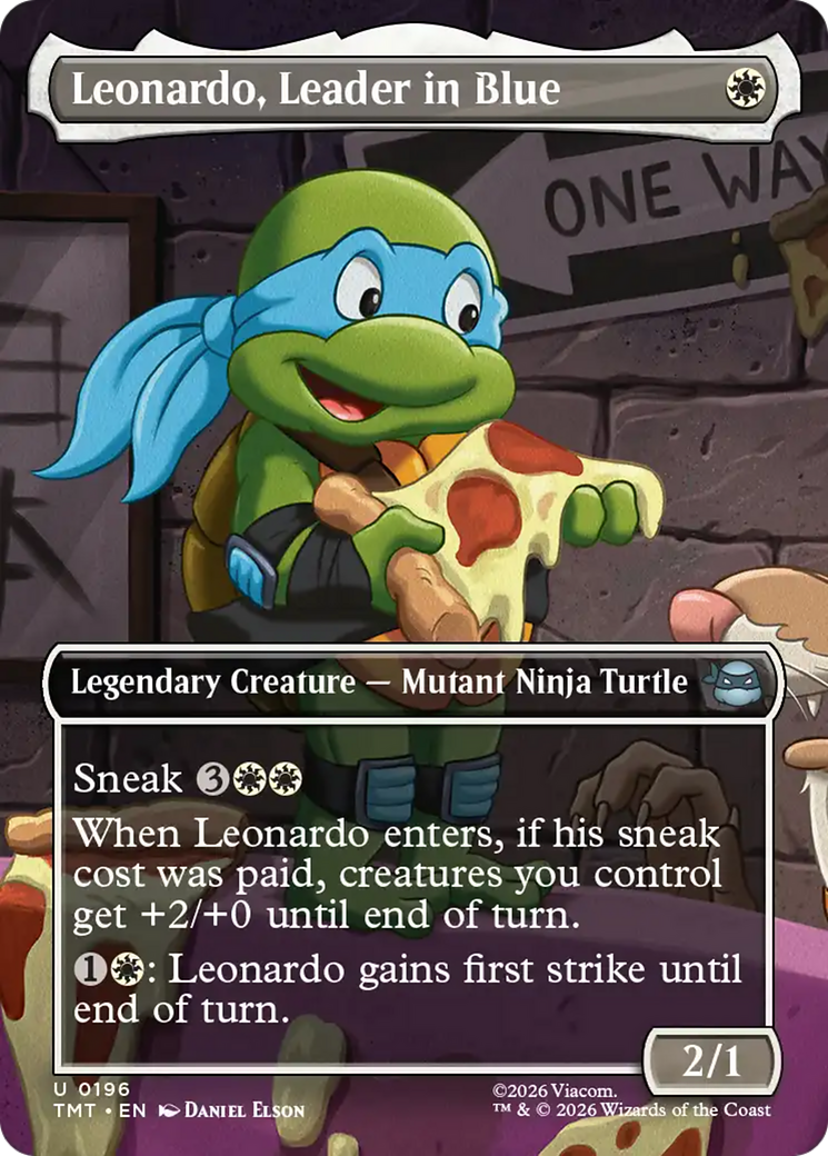 Leonardo, Leader in Blue (Borderless) [Teenage Mutant Ninja Turtles] | Shuffle n Cut Hobbies & Games
