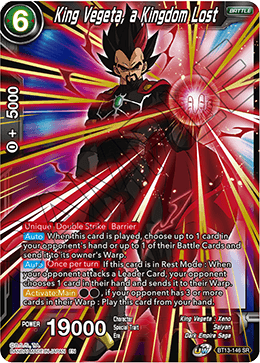 King Vegeta, a Kingdom Lost (BT13-146) [Supreme Rivalry] | Shuffle n Cut Hobbies & Games