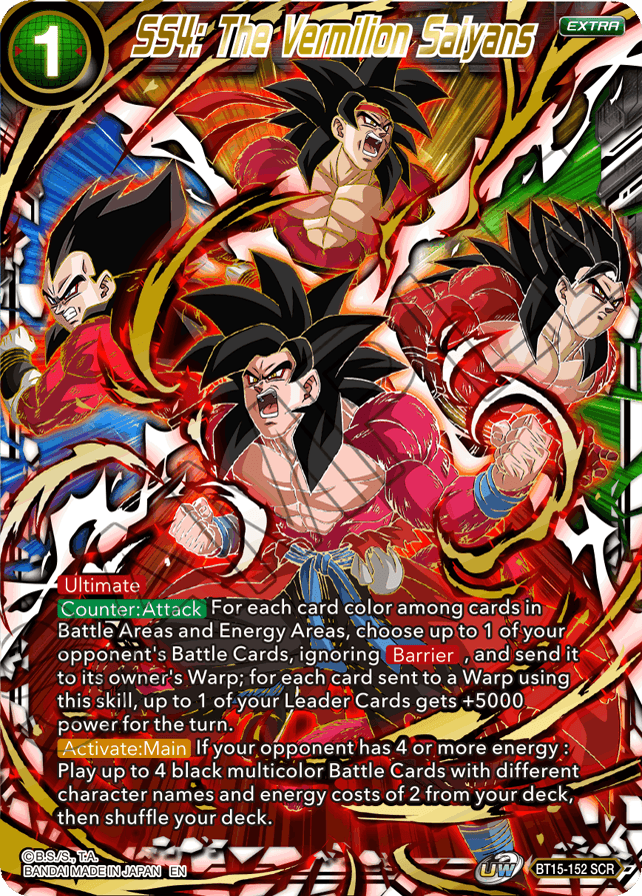 SS4: The Vermilion Saiyans (BT15-152) [Saiyan Showdown] | Shuffle n Cut Hobbies & Games