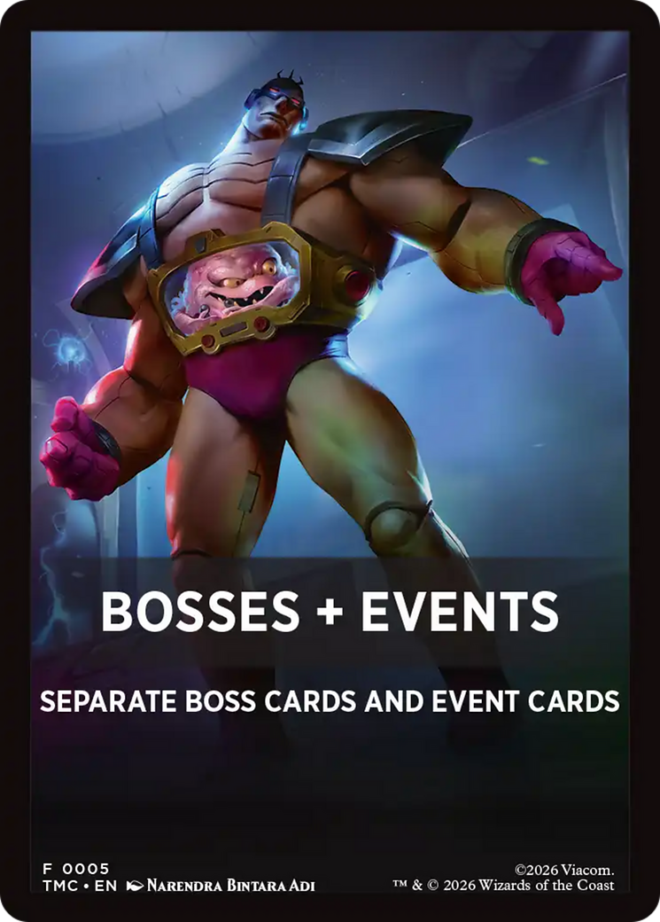 Bosses + Events [Teenage Mutant Ninja Turtles Commander Tokens] | Shuffle n Cut Hobbies & Games