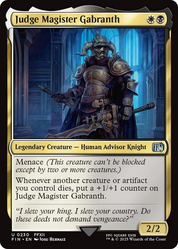 Judge Magister Gabranth [FINAL FANTASY] | Shuffle n Cut Hobbies & Games