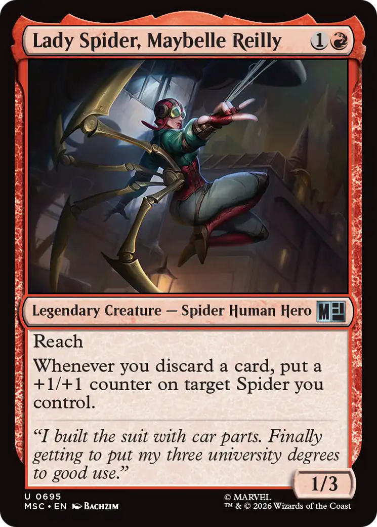 Lady Spider, Maybelle Reilly [Marvel Super Heroes Commander] | Shuffle n Cut Hobbies & Games