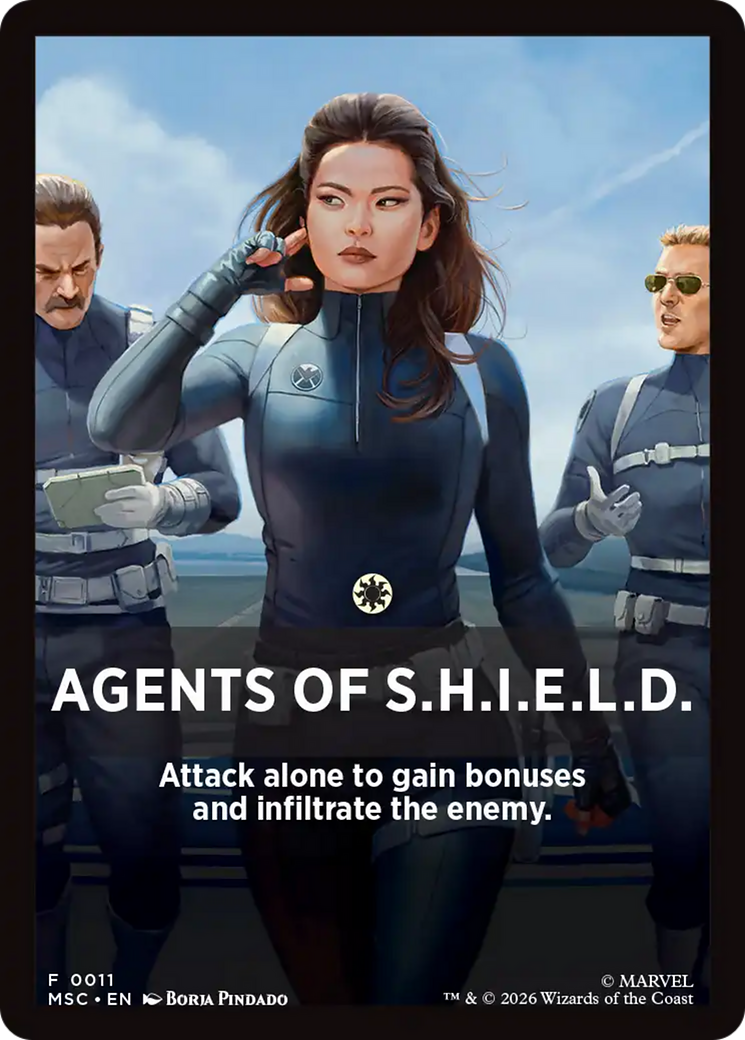 Agents of S.H.I.E.L.D. Theme Card [Marvel Super Heroes Commander] | Shuffle n Cut Hobbies & Games