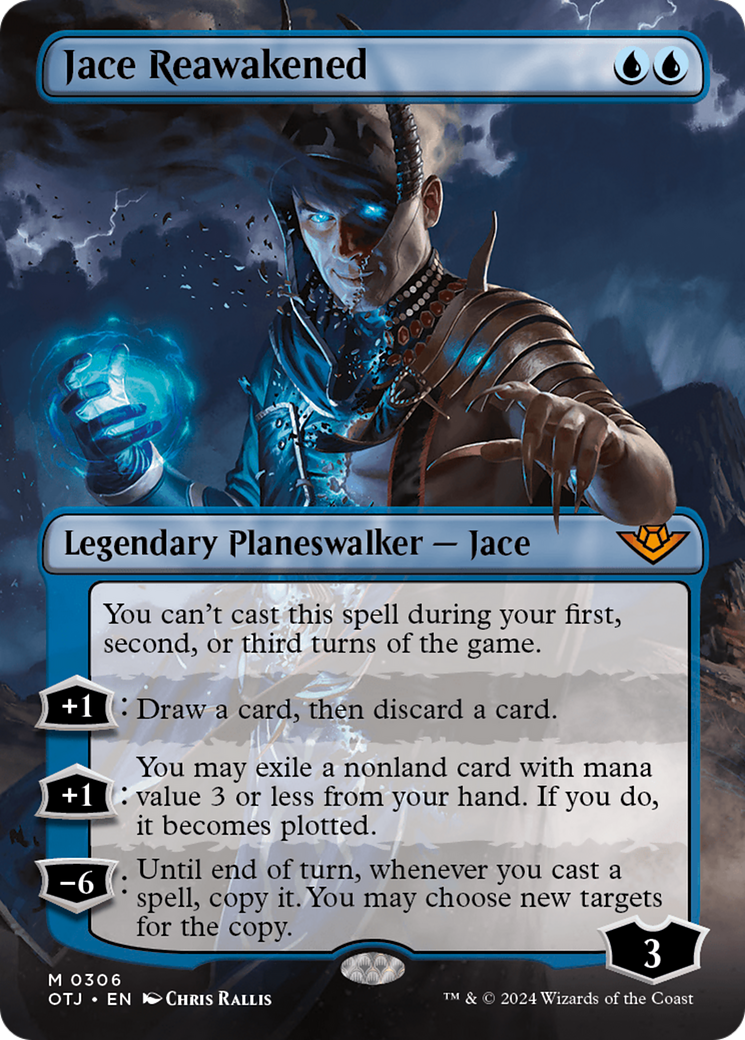 Jace Reawakened (Borderless) [Outlaws of Thunder Junction] | Shuffle n Cut Hobbies & Games