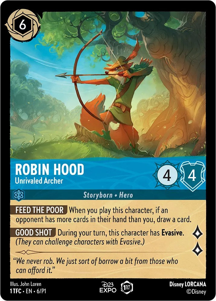 Robin Hood (6) [D23 Promos] | Shuffle n Cut Hobbies & Games