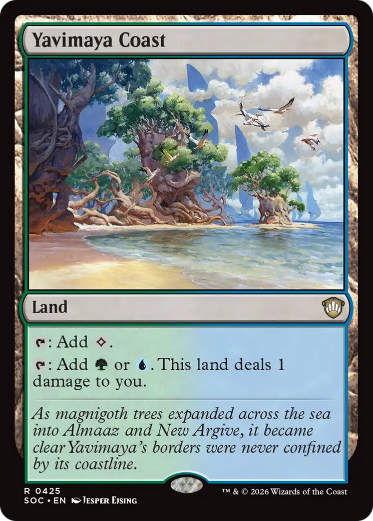 Yavimaya Coast [Secrets of Strixhaven Commander] | Shuffle n Cut Hobbies & Games
