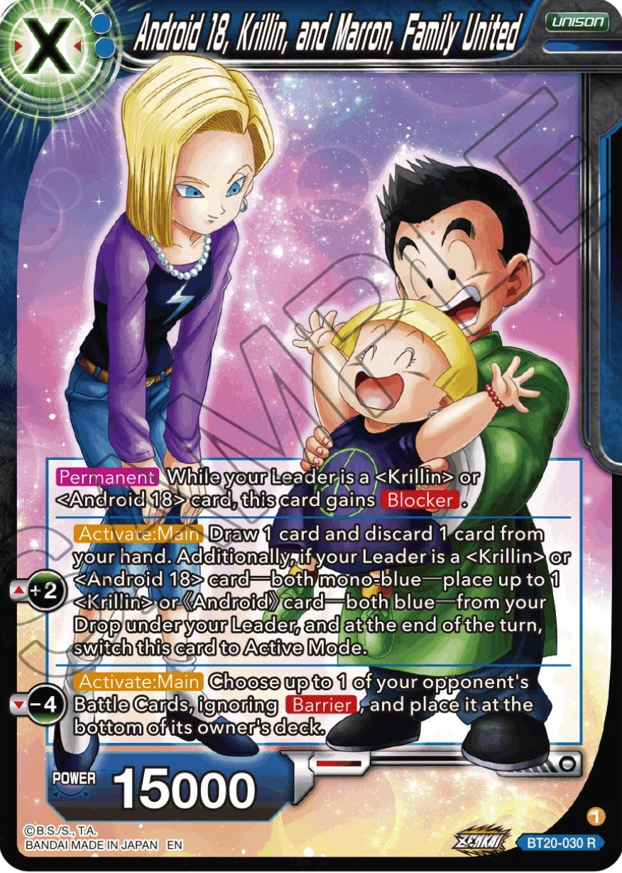 Android 18, Krillin, and Maron, Family United (BT20-030) [Power Absorbed] | Shuffle n Cut Hobbies & Games