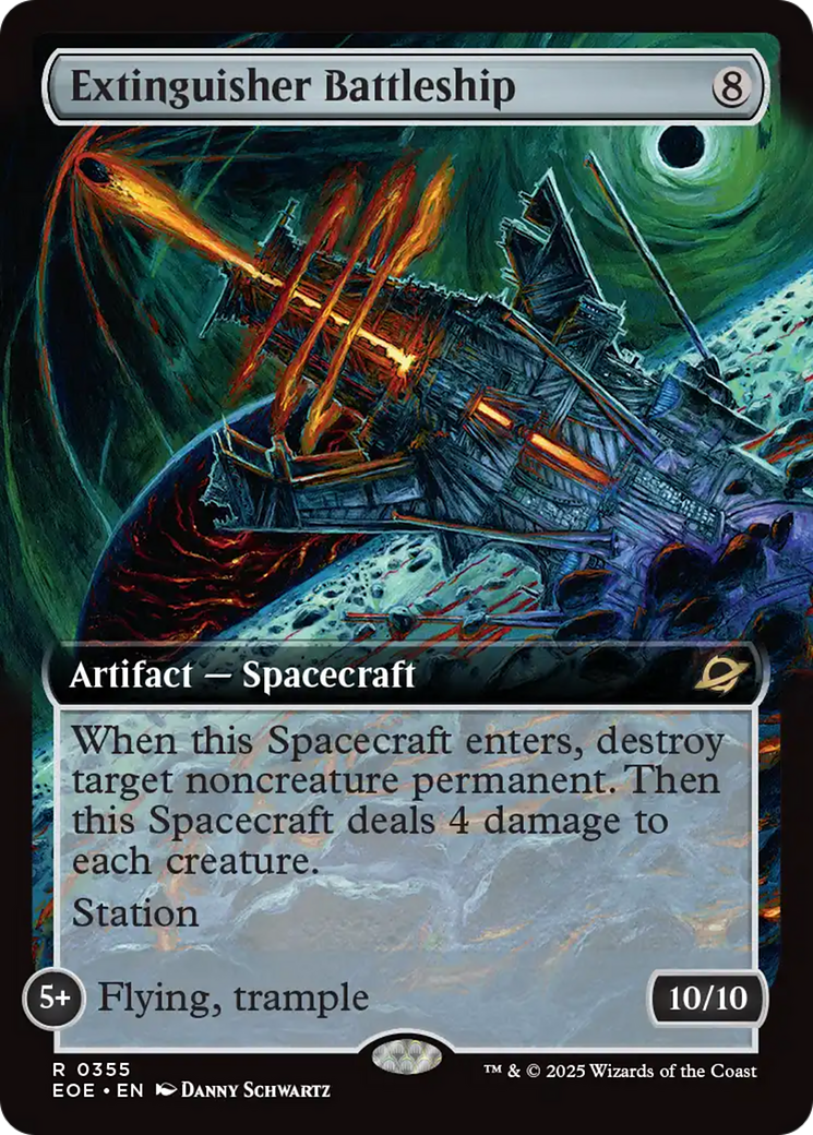 Extinguisher Battleship (Extended Art) [Edge of Eternities] | Shuffle n Cut Hobbies & Games