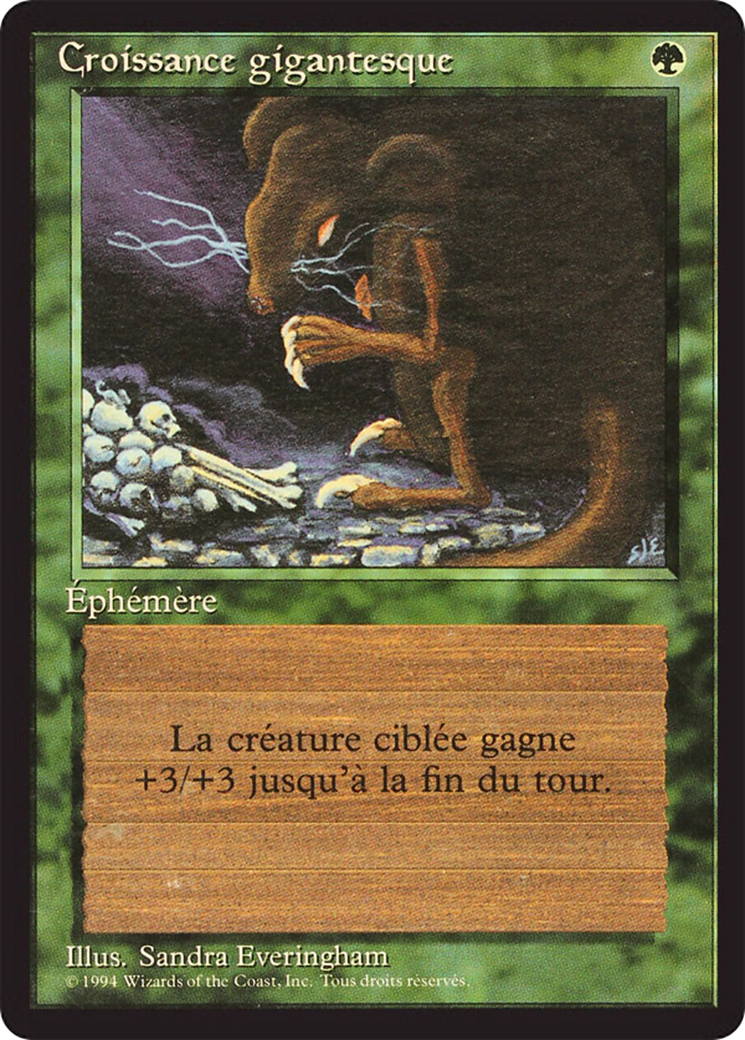 Giant Growth [Foreign Black Border] | Shuffle n Cut Hobbies & Games