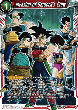 Invasion of Bardock's Crew (Rare) (BT13-027) [Supreme Rivalry] | Shuffle n Cut Hobbies & Games