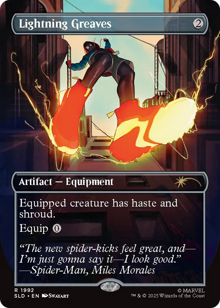 Lightning Greaves (1992) (Rainbow Foil) [Secret Lair Drop Series] | Shuffle n Cut Hobbies & Games