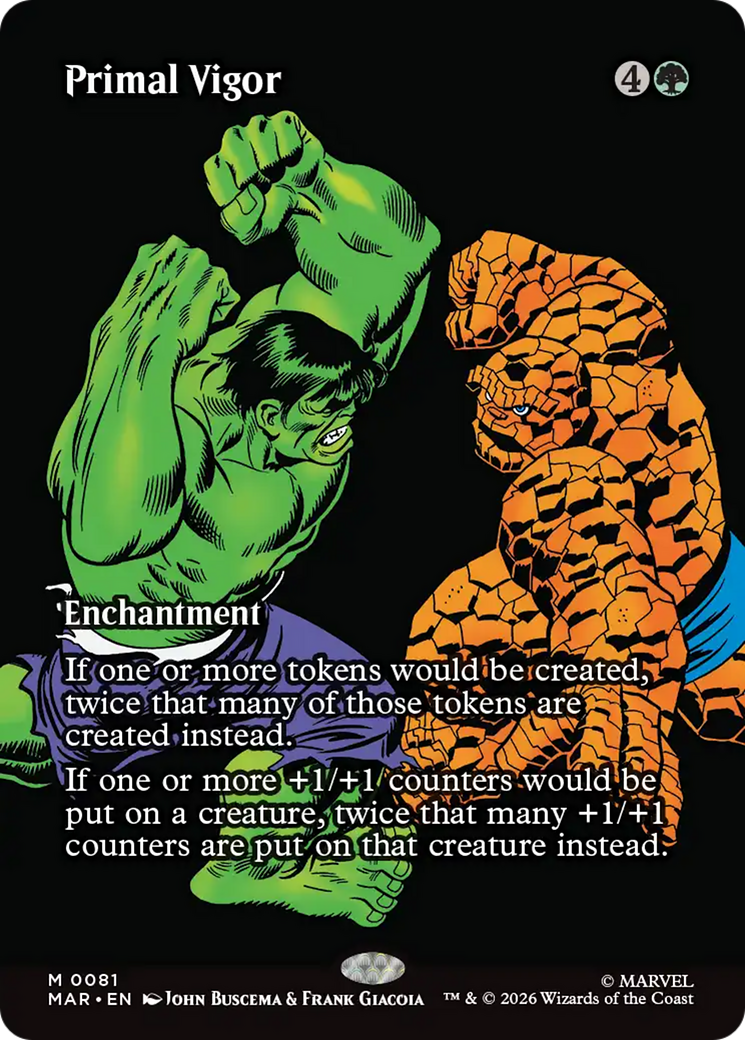 Primal Vigor (Borderless) [Marvel Universe: Eternal-Legal] | Shuffle n Cut Hobbies & Games