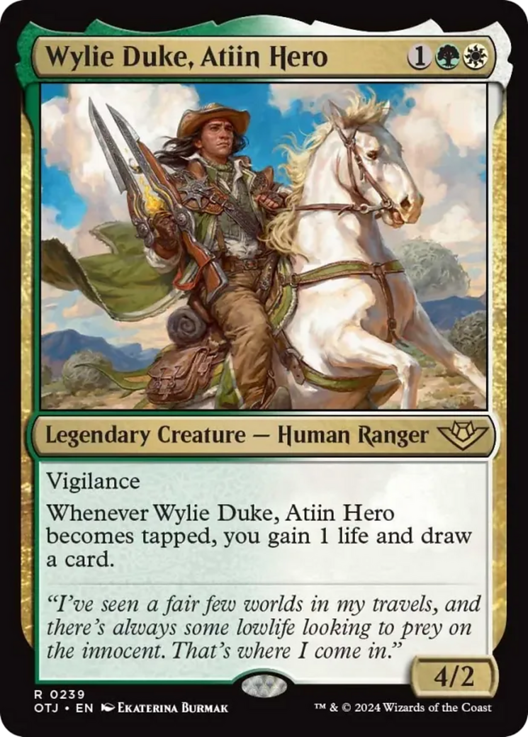 Wylie Duke, Atiin Hero [Outlaws of Thunder Junction] | Shuffle n Cut Hobbies & Games