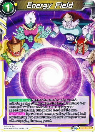 Energy Field (BT11-118) [Vermilion Bloodline 2nd Edition] | Shuffle n Cut Hobbies & Games