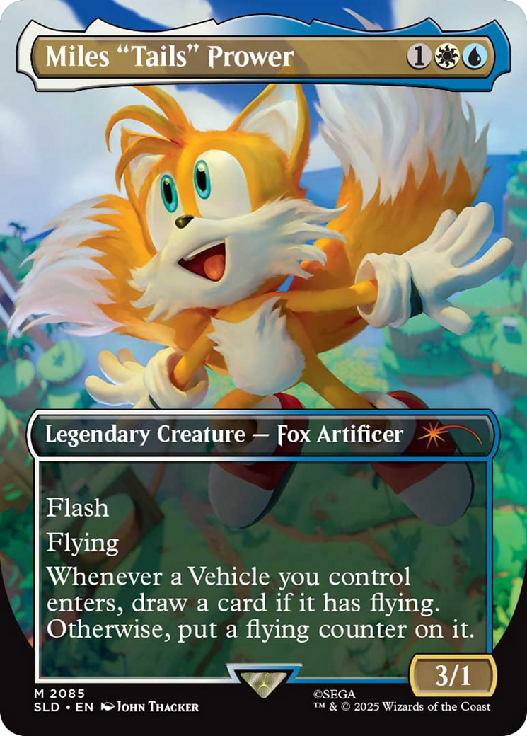 Miles "Tails" Prower (Rainbow Foil) [Secret Lair Drop Series] | Shuffle n Cut Hobbies & Games