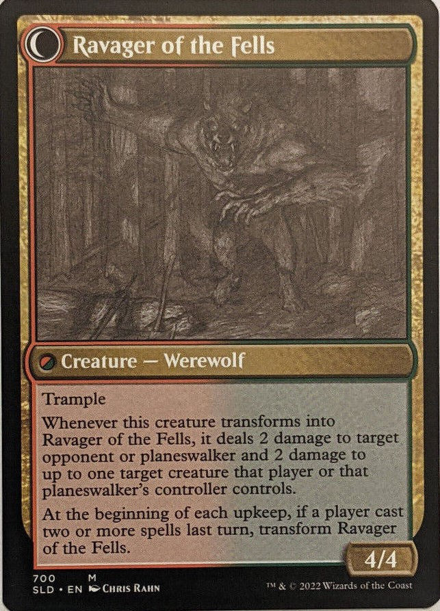 Huntmaster of the Fells // Ravager of the Fells (Sketch) [Secret Lair Drop Promos] | Shuffle n Cut Hobbies & Games